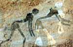 Felsmalerei aus Sefar, Süd-Algerien, ca. 5000 Jahre