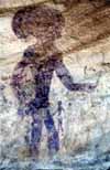 Figur aus der Rundkopfperiode, Tassili N' Ajjer, Süd-Algerien